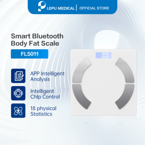 Lepu weight scale Digital Bluetooth weighing Body Scale High Accuracy Weight Scale Machine 18 body composition scale bathroom scale Penimbang Berat Badan Scale weighing scale digital FL7081 with Battery 体重秤/体脂秤