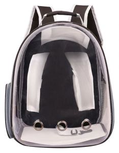 !SG Seller! Pet Transparent Bag Cat Bag Cat Backpack Cat Carrier Dog Bag Dog Backpack Dog Carrier  | Shoulder Bag Travel Bag Stylish Bag Cool Bag | Transparent Window Big Space Light Weight Side Door with Zipper Shoulder Bag Hole for Breathing