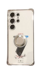 IXB Sam S26 S25 Ultra S25+ S25 FE stick on car magnetic finger ring clear TPU phone case
