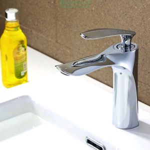 Vòi Lavabo ĐỒNG 100% Nóng Lạnh Cao Cấp Yamato V33 20cm Mạ Crom Niken 5 lớp siêu bền Chân thấp - Bảo hành 10 năm