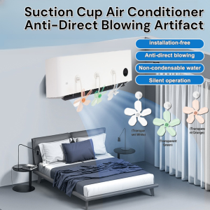 Suction Cup Air Conditioner Anti-Direct Blowing Artifact Air Vent Deflector Air Conditioner Wind Shield Fan