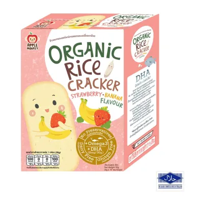 Apple Monkey Rice Cracker Strawberry Banana