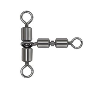 FIGHTINPC FishHooks Lưỡi câu Lure Dòng Kết Nối Đôi Cán Tam Giác Doanh Cán Ba Kết nối Câu cá Xoay Rắn Kết Nối Nối câu cá Rắn Nhẫn Câu Cá Giải Quyết