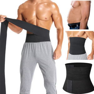 Mens Waist Trainer Male Abdomen Reducer Snatch Me Up Bandage Wrap Slimming Belly Body Shaper Corsets Waist Trimmer Corset Belly Shapewear Wrap Belt Workout Shaper Weight Loss Compression Abdomen