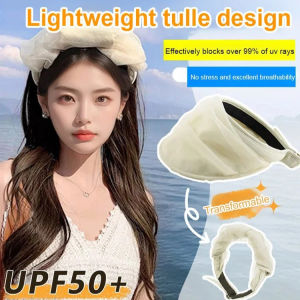 Sun Protection Hat UV Blocking Headband Design Outdoor Hat Women Summer Beach Fashion Accessory