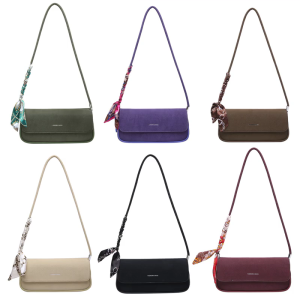 Chữ cái đơn giản nách túi cho phụ nữ thời thượng cho nữ Ly hợp ví đi lại Túi túi đeo vai phong cách Retro chất liệu da PU nách túi