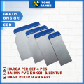 [4 PCS] Kape Kapi Skrap Sekrap  Scraper Scrapper Dempul Kompon Gypsum Besi Stainless Plastik Set. 