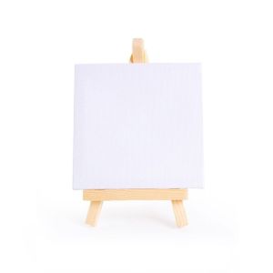 STARRY Portable Mini DIY Crafts Party Art Beginner Drawing Tool Practicing Canvas Acrylic Painting Canvas Art Painting Supplies Blank Canvas with Quality Easel