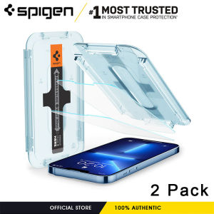 Spigen Tempered Glass Screen Protector [GlasTR EZ FIT] designed for iPhone 14 Pro Max / 14 Plus / iPhone 13 Pro Max / iPhone 12 Pro Max [Case Friendly] - Sensor Protection / 2 Pack