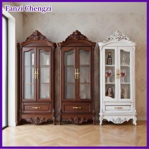 Fanzi 1 12 Dollhouse cổ điển mô phỏng lưu trữ tủ hiển thị tủ Mô hình búp bê nhà phòng khách Tủ rượu đồ nội thất trang trí đồ chơi