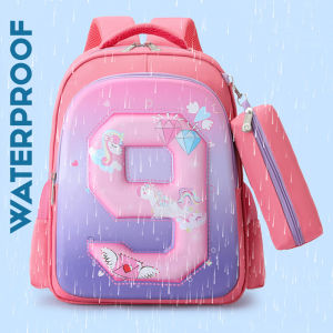 Tas Sekolah SD Perempuan IMPORT Waterproof 2024 Ransel Gendong Punggung Anti Air