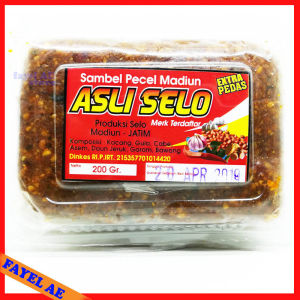Sambel Pecel Madiun Rasa Pedas Bumbu Kacang Sambal Kacang Instan Bumbu Pecel Instan Cap Asli Selo 180gram bumbu pecel extra pedas sambel pecel asli madiun sambel kacang pedas