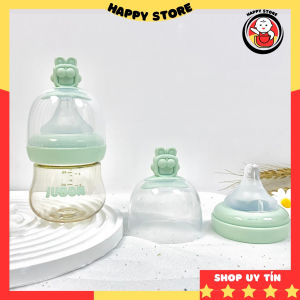 Bình sữa cổ rộng cho bé Jubon tặng thêm 1 núm bình sữa cho bé sơ sinh size 90ml - 120ml Happy Store
