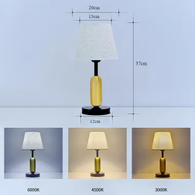 Lampu Tidur Vintage Estetik - Desain Klasik Motif Kayu Untuk Kamar & Ruang Kerja
