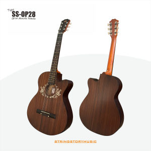 Gitar Akustik Original OLING SS-OP 285 Tanam Besi Senar String Guitar