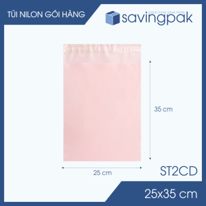 Combo 100 túi nilon gói hàng 1 lớp Cam đào - Nhiều size túi gói hàng túi niêm phong giao hàng