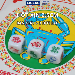 Bộ Bầu Cua Tôm Cá HỘT NHỰA XỊN HỘT ĐÁ HỘT XỐP có đủ size Đồ chơi ngày tết cho gia đình và bạn bè Boardgame