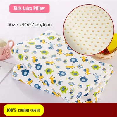 Cartoon Childrens Breathable Latex Pillow Thailand Natural Latex Pillow Neck Protection Baby Latex Pillow