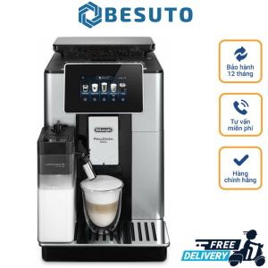 Máy Pha Cà Phê Tự Động DELONGHI ECAM 610.55.SB Delonghi Coffee Maker Máy Pha Cafe Espresso Cappuccino LatteCrema 19 Bar 2.2L Made In EU Bảo Hành 12 Tháng