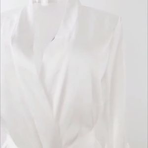 White Black Satin Robe Ruffle Sleeves Sweet Womens Ruffled Nightgown Summer Spring Soft Silky Satin Sleepwear Kimono Bathrobe