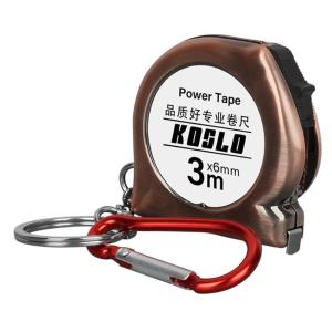 Pocket Sized Retractable Measuring Tape 3Meter Steel Scale Tape Measure Carabiner Mount Lightweight ABS Construction