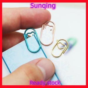 SQ Stationery [Flash Sale] 50 PCS Mini love Notebook Bookmark binder Paperclips Accessories Paper Clips
