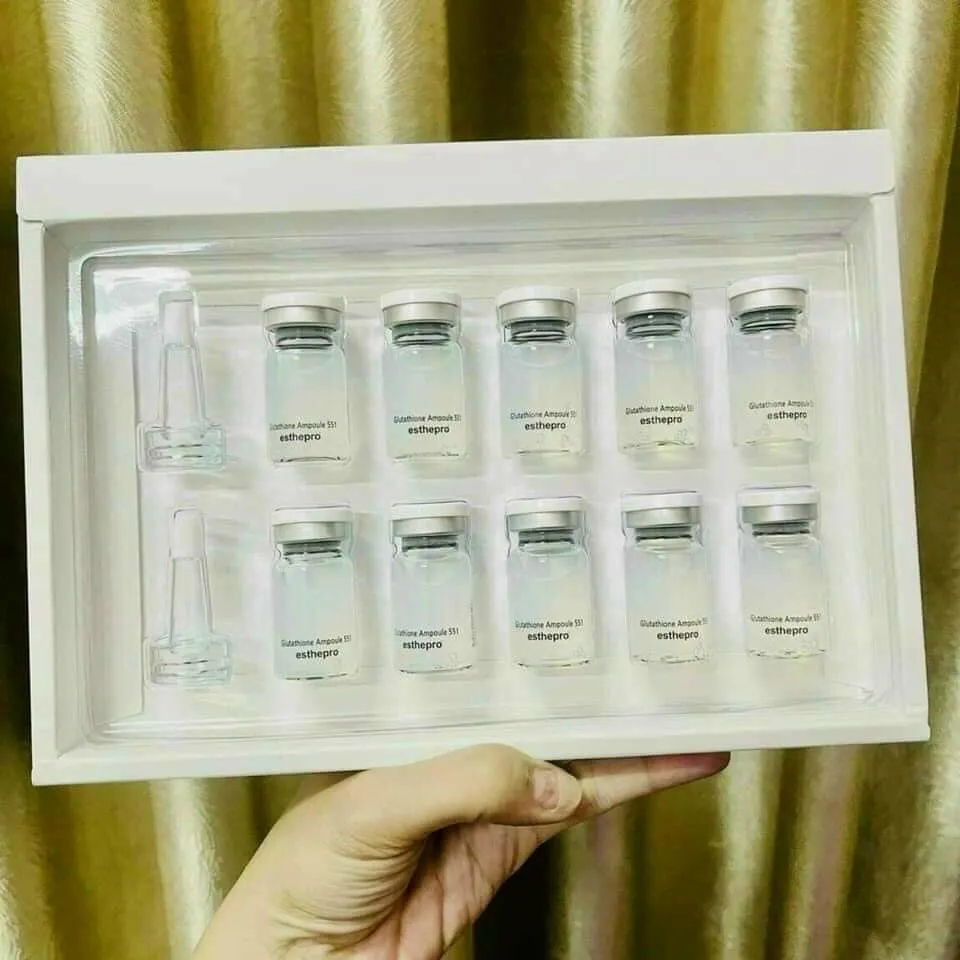 esthepro glutathione ampoule T Bo Gc Trng Da Esthemax 551 Serum truyn trng Esthepro Glutathione