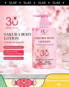 SweetCandi~DW Whitening Beauty Set 99% Sakura Soothing Moisture Gel & Sakura Cherry Blossom Body Lotion SPF30 PA+++
