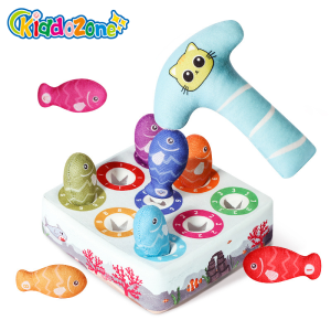 KiddoZone Montessori Baby Fishing Toys Early Educational Toys Soft Plush Fishing Game Toys Shape Sorting Matching Toys for Toddlers 6 12 Months+