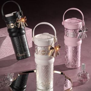 AUTOCARE X Insulation Or Cooling Ceramic Coated Coffee Cup 680ML SUS316 Stainless Steel Thermal Mug Durable With Lifting Rope Vacuum Cup