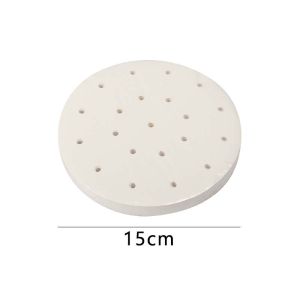 100pcs Steamed paper round silicone paper steamed buns air frying pan Xiaolongbao anti stick oil absorption pad paper