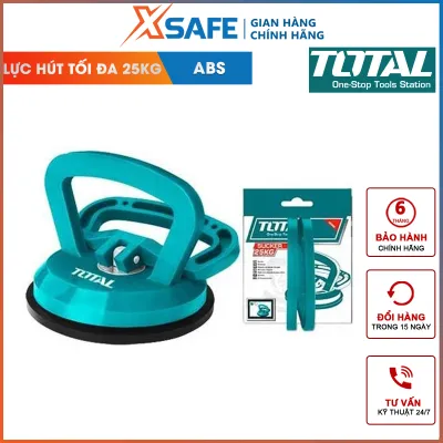 Tay hít kính 1 chấu Total TSP01251 | dụng cụ hít kính 115mm giác hút chân không nhựa ABS siêu bền trọng lượng nâng kính tối đa 50kg