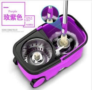 [SG Seller] Truslink 360 DEGREE SPIN MOP SET EASY MICROFIBER SPIN MOP WITH STAINLESS STEEL THICK BASKET FREE 2X MicroFiber Mop Cloth Spin Mop Set