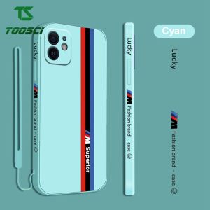 แทร็กด้านข้าง BMW สีแดงแฟชั่นบลูเคสนิ่มใส่โทรศัพท์ฝาปิดหลังซิลิโคนของเหลวสำหรับ2F OPPO Reno 2Z Reno 4 Pro Reno 4F Reno 5F Reno 6 Reno 8T Realme 5 Pro 5i 5S 7i C11 C12 C15 C17 C20 c21Y C25Y C30 C31 C33 C35 C53 C51 Narzo 50A Prime