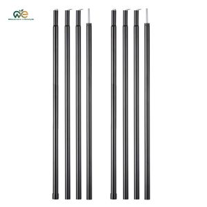 Tent Awning Pole Outdoor 2m Folding Zinc Plated Iron Canopy Rod Travelling Easy Carrying Portable Parts for Camping​ [Winnereco Lifestyle]