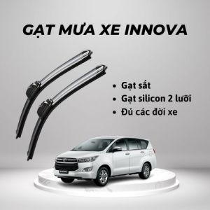 [1 CẶP ] Gạt mưa ô tô xe Toyota Innova gạt mưa xương sắt zin gạt mưa silicon 2 lưỡi gạt zin nguyên bản theo xe