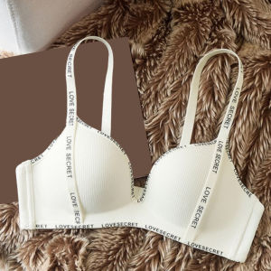 oobest 2 ชิ้น ผลักดันชั้นในเซ็กซี่สายรัดปรับได้ที่ไม่มีรอยต่อ ชั้นในสาวสะดวกสบายชุดชั้นในสตรีที่ระบายอากาศ ไม่มีแหวนเหล็ก ผู้หญิง Bra