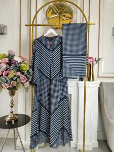 Magnolia Vol 11 By Almeyra Gamis Syari Set Hijab Segi Empat Setrip