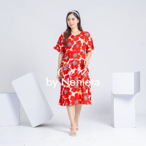 Daster Dress Kekinian Rayon Premium Nonieta Eva Terbaru Busui Bumil Baju Tidur Motif Wanita Dress Homedress Kancing