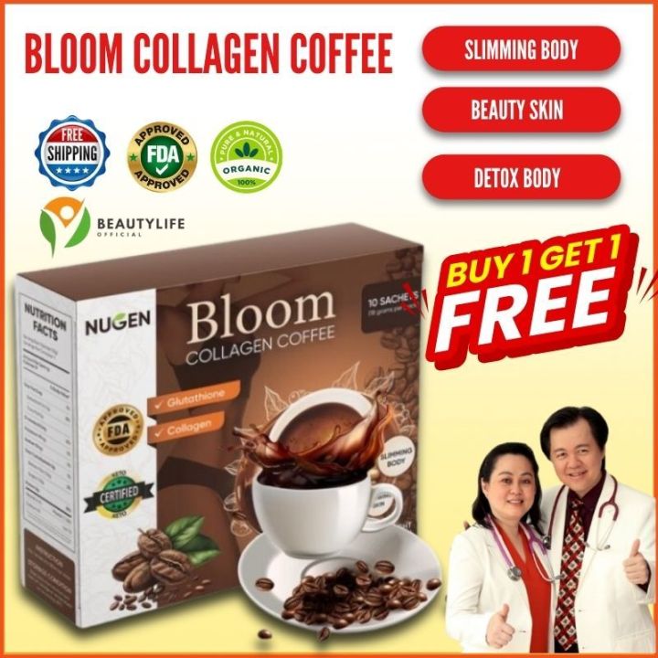 Nugen Bloom Collagen Coffee Original 100% Robusta Collagen Drink ...