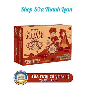 (HSD T5-2026) Thùng 48 Hộp Sữa Tươi Nuti MILK Đường Đen Ít Đường 110nl/ 170ml.
