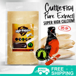 SEMPATI Tepung Sotong 35 Gram Pakan High Kalsium Burung Lovebird Parrot Budgies Reptil Kura-Kura Siput Cuttlebone Cuttle Bone For Birds