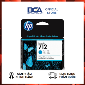 Mực In HP DesignJet 712 Cyan Ink Cartridge 29ml (3ED67A) - Hàng chính hãng