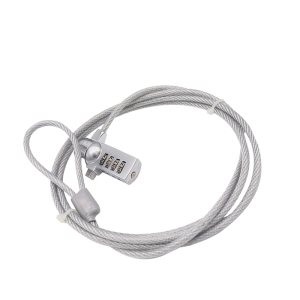 Zinc Alloy Computer Lock Laptop Lock and Key Cable Type with 4 Digit Security Password
