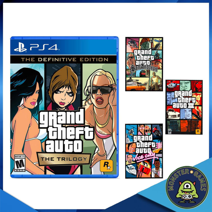 Grand Theft Auto The Trilogy Ps4 Game แผ่นแท้มือ1!!!!! (GTA Ps4)(GTA ...