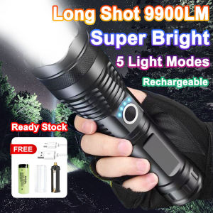 Tactical Torchlight Ultra Bright Zoomable Tactical Flashlight Waterproof LED Light USB Touch light Outdoor Camping Light