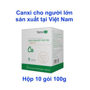 Canxi dạng bột hoà tan Tiens Thiên sư giúp bổ sung canxi hữu cơ hộp 10 gói