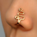 Simplicity Punk Snake Nose Piercing Helix Piercing Nostril Earring Nose Ring Fake Earrings Ear Cuff Clip Fake Piercing Jewelry. 