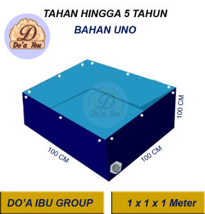 Terpal Uno | Kolam Kotak || Bahan Uno || Awet || Tebal || Garansi | Uk. 1 x 1 Meter