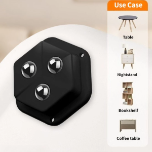 4Pcs Self Adhesive Mute Ball Universal Wheel Stainless 360° Swivel Pulley Furniture Casters Wheel